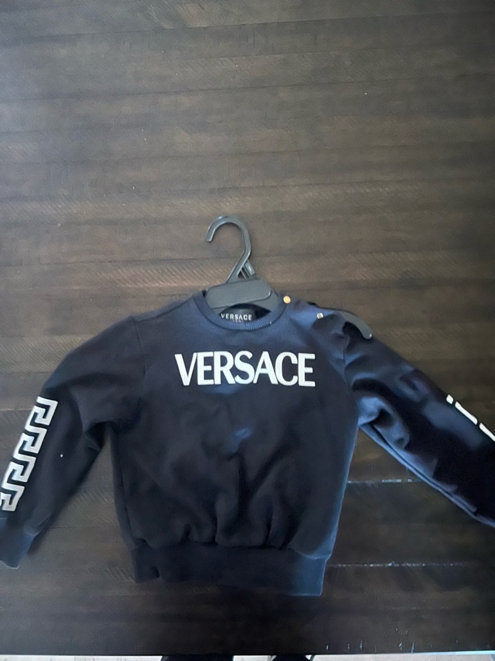 Versace Black Sweatshirt with White Logo